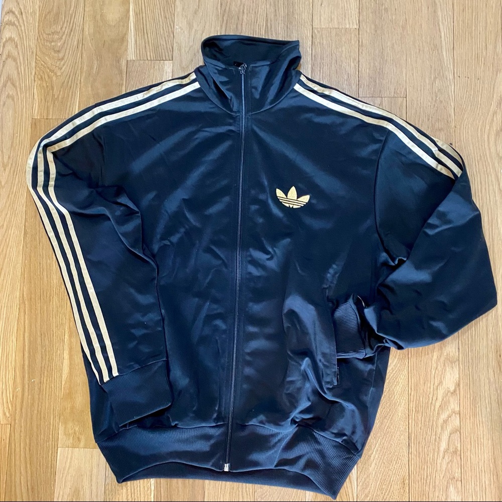 Adidas Black & Gold Track Jacket